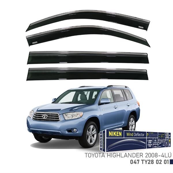 KROMLU CAM RÜZGARLIĞI TOYOTA HIGHLANDER 2008- 4LÜ