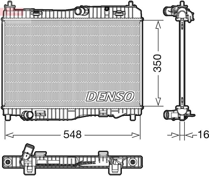 MOTOR SU RADYATORU FIESTA 1.4TDCI 1.6TDCI 1.5TDCI 08 B MAX 1.5TDCI 1.6TDCI 12 TRANSIT COURIER 1.5TDCI 1.6TDCI 14 350 558 18