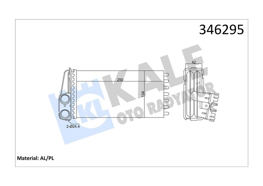 KALORİFER RADYATÖRÜ 307 00 249x141x42