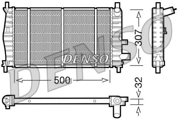RADİATOR. ENGİNE COOLİNG FORD FIESTA III 89-97