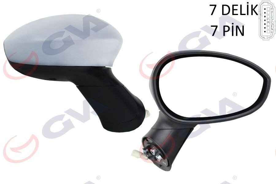 DIŞ DİKİZ AYNASI SAĞ GRANDE PUNTO 06 LINEA 07 ELEKTRİKLİ ISITMALI ASTARLI KONVEKS 7 FİŞ VM-6156EHPSR