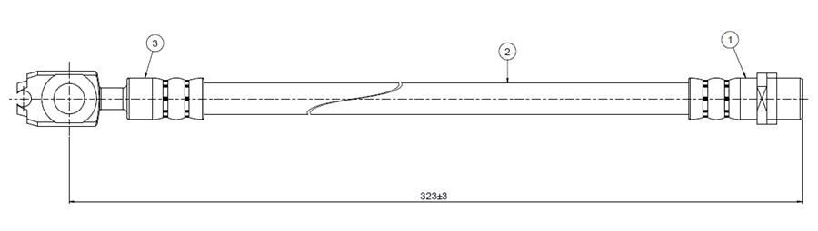 FREN HORTUMU arka Passat 98-04