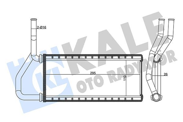 KALORİFER RADYATÖRÜ HONDA CR-V 2.0L K20 RD8 02-06 - ALEMİNYUM