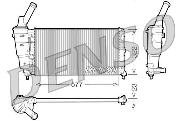 RADİATOR. ENGİNE COOLİNG LANCIA Y 95-03