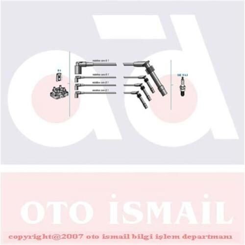 BUJİ KABLOSU TAKIMI OPEL CORSA B-COMBO B 93 00 1.2-1.4İ C12NZ-12NZ-C14NZ