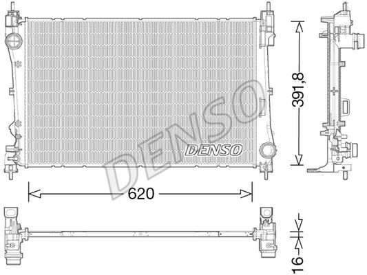 RADİATOR. ENGİNE COOLİNG ALFA ROMEO MITO 08-