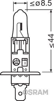 AMPUL 12V H1 55W