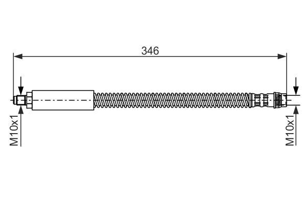 FREN HORTUMU. 346.00 MM