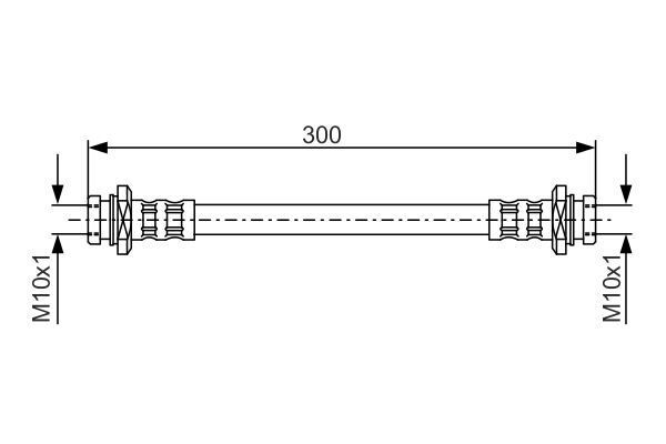 FREN HORTUMU. 300.00 MM