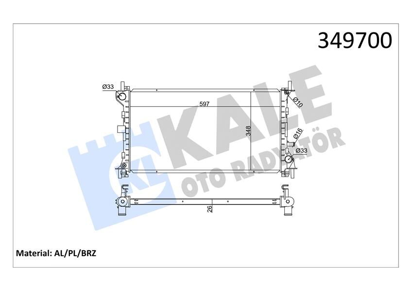 MOTOR SU RADYATORU AC FOCUS 2.0 98 05 KLIMALI MANUEL BRAEZING 600 348 26