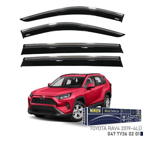KROMLU CAM RÜZGARLIĞI TOYOTA RAV4 2019 4LÜ