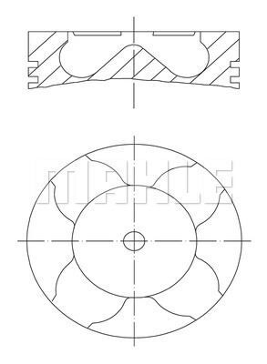 PİSTON COMPLETE 79.9 MM ALFA