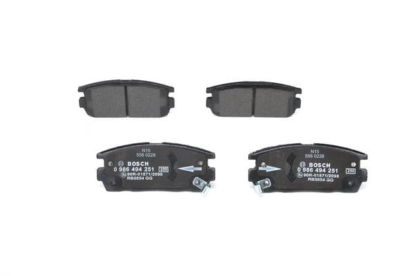 ARKA BALATA ANTARA 2.4-3.2 V6-2.0 CDTI 06 10 CAPTİVA 2.0D 2.2D 2.4 3.0 3.2 06 11 0986TB3008