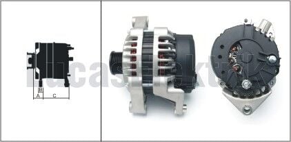 ALTERNATÖR 12V 100Ah. ASTRA F-G 91-98 -VECTRA A-B 88-02 1.6i-1.8i-2.0-CORSA B 93-00 1.4i-1.6i