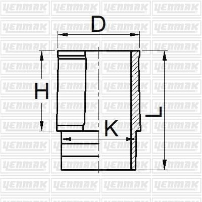 MOTOR GÖMLEĞİ P205-P309-P405B XU9 JAZ-M/J1-XU5M/JPZ-XU 7JPK 83.00 ÇAP STD