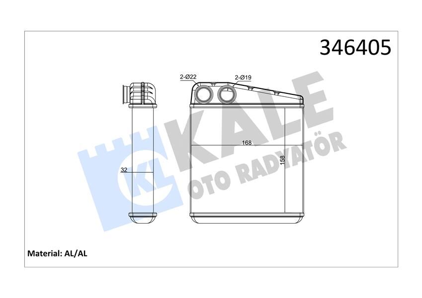 KALORİFER RADYATÖRÜ CLIO III-MODUS 04 TWNG 07