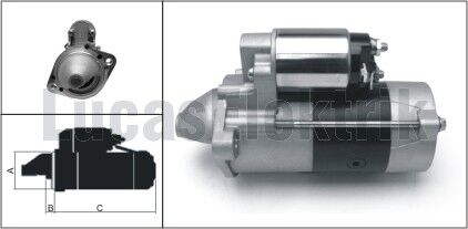 MARŞ MOTORU MITSUBISHI L200 2.5L 4D56T DI-D CR 4X2 4X4 KA4T KB4T 05-14 / L300 2.5L 4D56 P15V 93-08 12v 2.2kw 10 DİŞ
