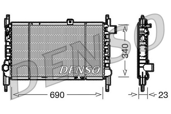 RADİATOR. ENGİNE COOLİNG FORD USA PROBE II 93-98