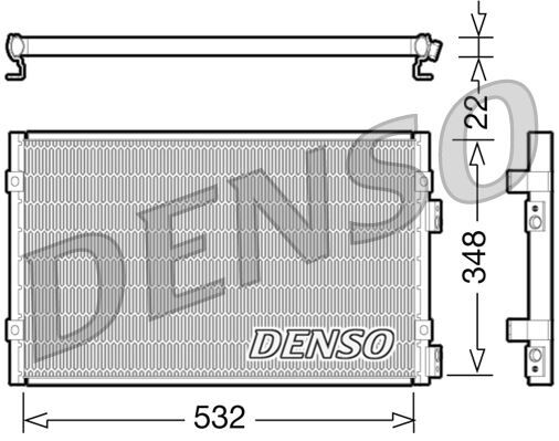 CONDENSER. AİR CONDİTİONİNG CHRYSLER PT CRUISER 00-10