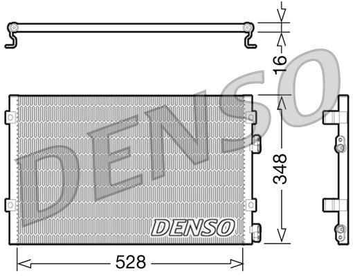 CONDENSER. AİR CONDİTİONİNG CHRYSLER PT CRUISER 00-10