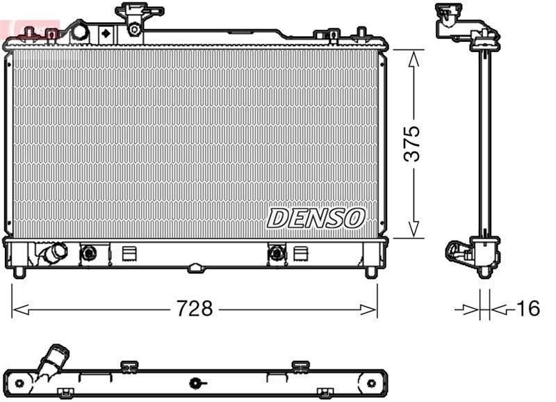 RADİATOR. ENGİNE COOLİNG MAZDA 6 02-07