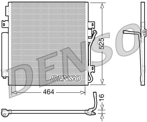 CONDENSER. AİR CONDİTİONİNG DODGE NITRO 06-12