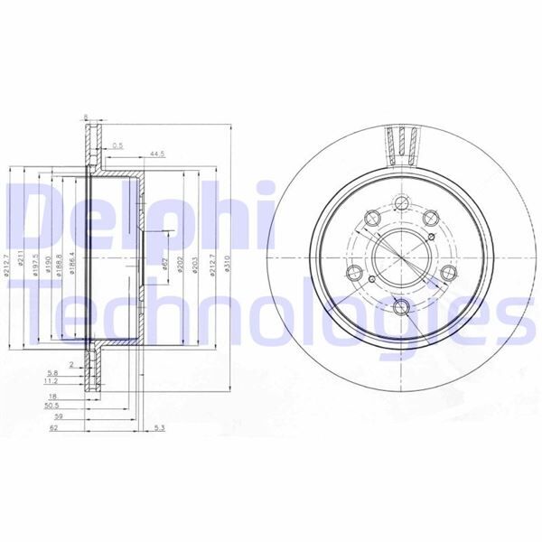 FREN DİSKİ ÇİFTLİ PAKET . DELİKLİ ARKA LEXUS GS300. GS430. GS450H. IS200D. IS220D. IS250 01/2005