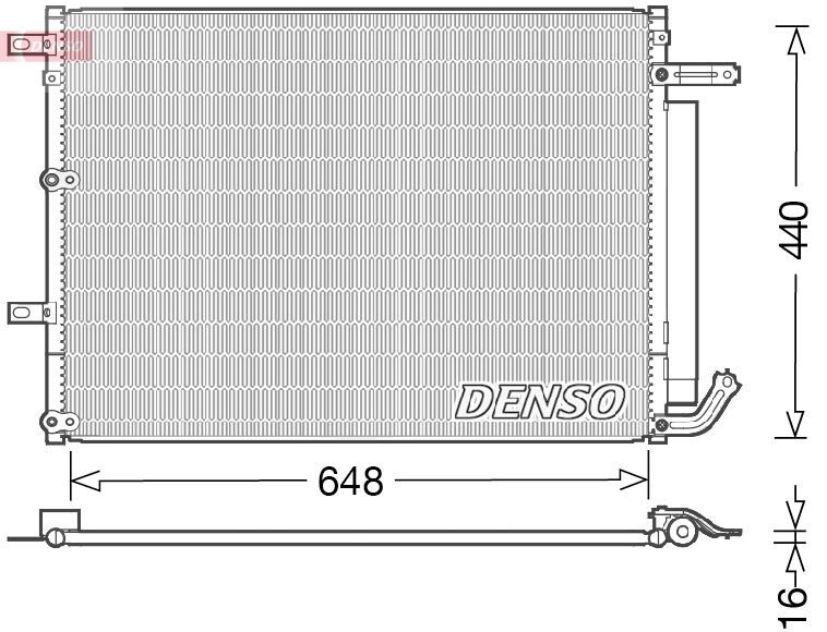 CONDENSER. AİR CONDİTİONİNG JEEP CHEROKEE KL 13-