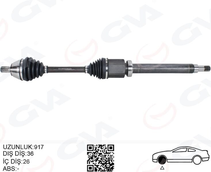 ÖN AKS KOMPLE SAG VOLVO S40 VOLVO II 1.6 D2 10 12 V50 1.6 D2 10 12 C30 1.6 D2 10 12 D 4162 T