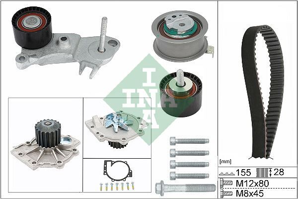TRIGER SETI KİT DEVİRDAİMLI VOLVO S60 13 15 S80 -S90 II 16 V40 V60 V90 16 XC60 13 XC90 14 V70 III 15