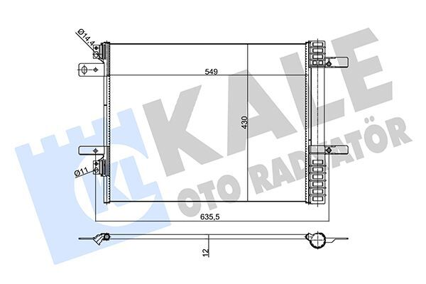 KLİMA KONDANSATÖRÜ OPEL GRANDLAND P5008 16 P3008 16 P308 14 C4 13 1.5-1.6-2.0 BLUEHDI 1.2-16 XHT PureTech AL/BRZ 533X430.1X12