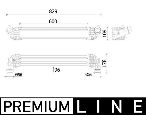 TURBO RADYATÖRÜ INTERCOOLER OPEL ASTRA K 15 22 1.6 CDTI DTH-DTN-DTI-DTU 600X111X95