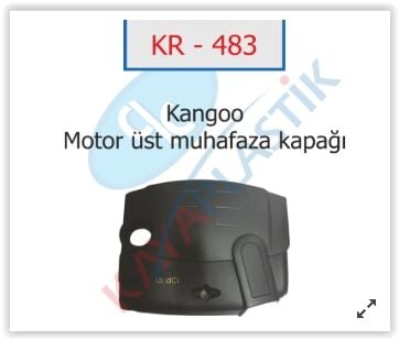MOTOR ÜST KORUMA KAPAĞI CLIO II-KNG II-DACIA LOGAN-SANDERO 1.5 DCI K9K