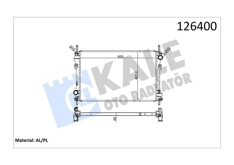 MOTOR SU RADYATORU TRANSIT V184 2.4TDCI 01 06 KLIMASIZ