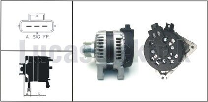 ALTERNATÖR 14V 150A FOCUS C-MAX FOCUS II 06 11 1.6-2.0TDCI-FUSION-FIESTA V 02 08 1.6 TDCI -KUGA I 08 14 2.0 TDCI