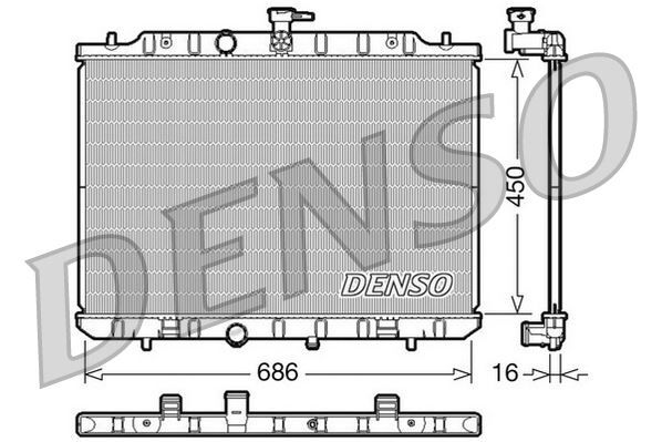 RADİATOR. ENGİNE COOLİNG NISSAN X-TRAIL T31 07-13