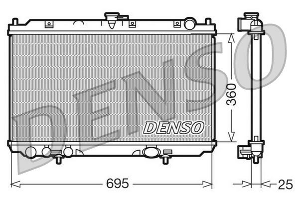 RADİATOR. ENGİNE COOLİNG NISSAN ALMERA II 00-06