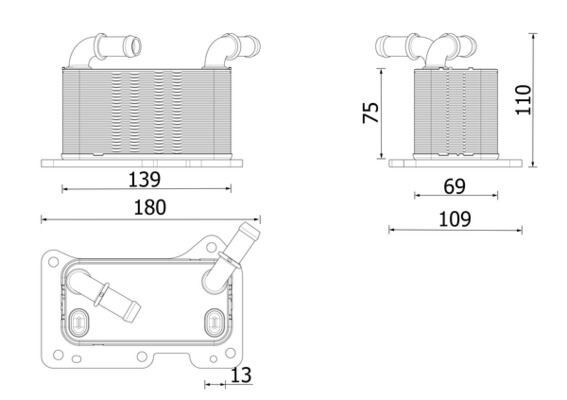 MOTOR YAĞ SOĞUTUCUSU VOLVO V60 B6 V90 B6 2020 XC60 B4 B5 B6 2019 XC90 B5 B6 2019 BENZİNLİ
