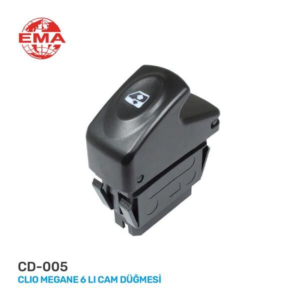 CAM AÇMA ANAHTARI SOL MEGANE I-CLIO II-KANGOO 98-05 6 FİŞ-TEKLİ