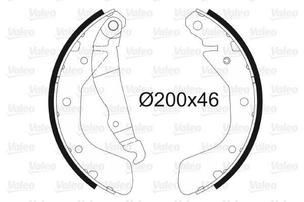 ARKA PABUÇ BALATA CORSA C 00-09 VECTRA A 93-95 ASTRA F 91-98 LACETTI 05 NUBIRA 03 200x46