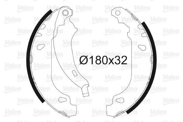 ARKA PABUÇ BALATA P206 1.4İ 1.6İ 1.4HDİ 1.9D 98 02 206 1.4 1.4HDİ 09 ABS SİZ ARAÇLAR 180x32