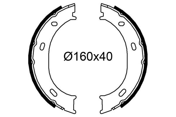 FREN BALATASI ARKA PARK FRENI MERCEDES SPRINTER B901 B904 . VW LT 28-35-46
