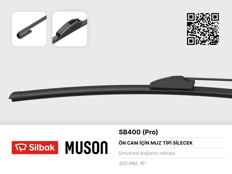 SİLECEK SÜPÜRGESİ 400mm MUZ TİPİ ÜNİVERSAL