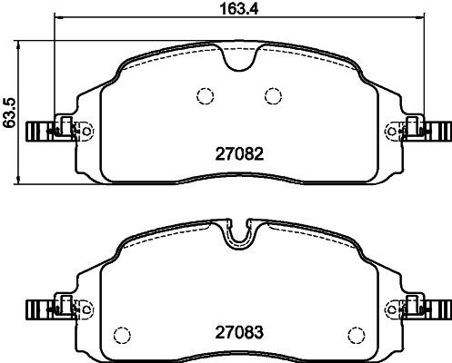 ON FREN BALATASI YENI TRANSIT CUSTOM V710E 23 417-200