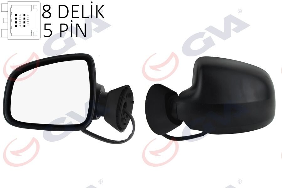 DIŞ DİKİZ AYNASI SOL LOGAN SW-MCV 08 ELEKTRİKLİ ISITMALI KONVEKS 5 FİŞ VM-6801EHL
