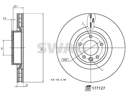 FREN DISKI ON 19 INC RANGE ROVER SPORT 2 L494 13 16 RANGE ROVER 4 VOGUE L405 12 DISCOVERY 5 L462 16