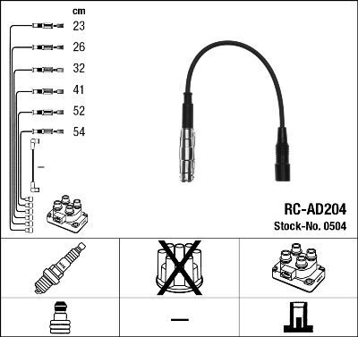 RC-AD204 ATEŞLEME KABLOSU