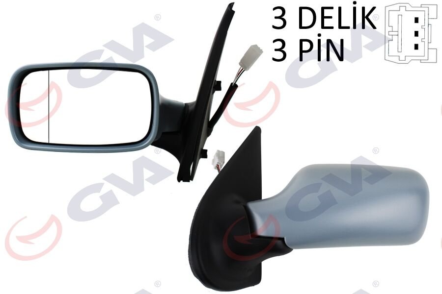 DIŞ DİKİZ AYNASI SOL PALIO 98 ELEKTRİKLİ ISITMALI ASTARLI KONVEKS 3 FİŞ VM-155EP-5DL