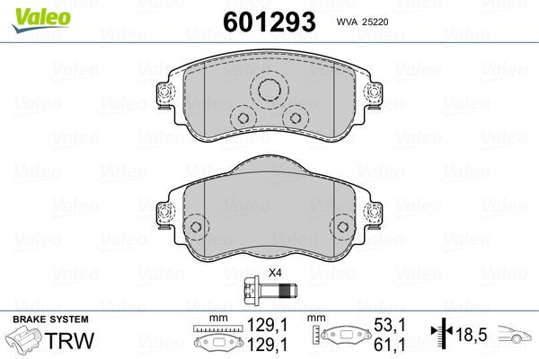 ÖN FREN BALATASI CITROEN C4 B7 1.4 VTI 09 C4 1.6 HDI 11/2009 DS4 1.6 HDI 1. 4.2011 FTE KIRMIZI KUTU