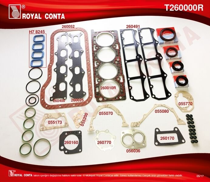 MOTOR TAKIM CONTA CORTECO KEÇELİ PALIO-MAREA-SIENA-BRAVA 1.6